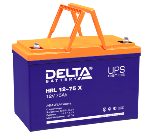 DELTA battery HRL 12-75 Х ∙ Аккумулятор 12В 75 А∙ч