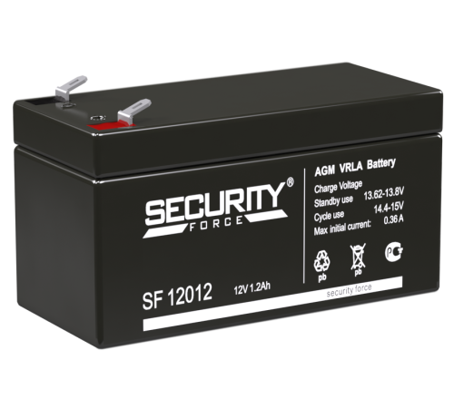 Security Force SF 12012 ∙ Аккумулятор 12В 1,2 А∙ч