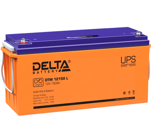 DELTA battery DTM 12150 L ∙ Аккумулятор 12В 150 А∙ч