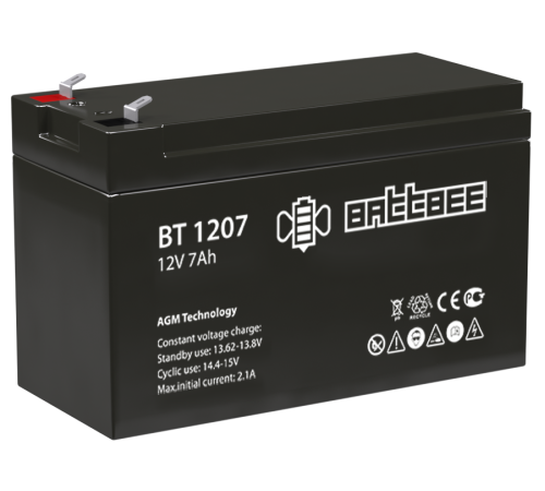 Battbee BT 1207 ∙ Аккумулятор 12В 7 А∙ч
