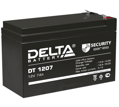 DELTA battery DT 1207 ∙ Аккумулятор 12В 7 А∙ч