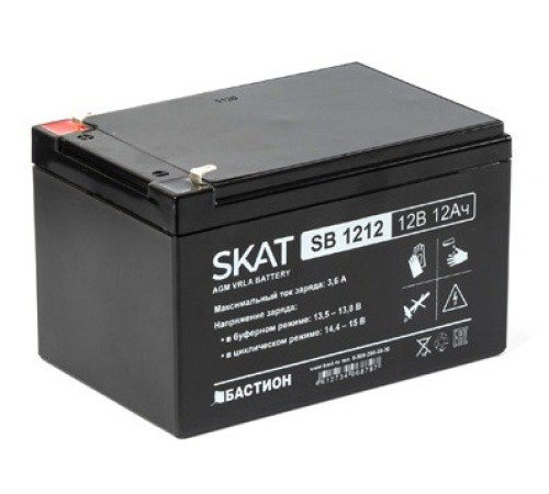 Бастион SKAT SB 1212 ∙ Аккумулятор 12В 12 А∙ч (2535)