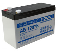 Болид АБ 1207К ∙ Аккумулятор 12В 7 А∙ч