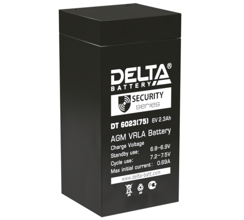 DELTA battery DT 6023 ∙ Аккумулятор 6В 2.3 А∙ч
