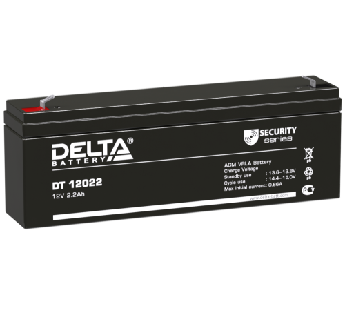 DELTA battery DT 12022 ∙ Аккумулятор 12В 2,2 А∙ч