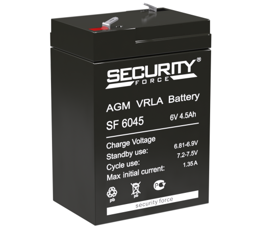 Security Force SF 6045 ∙ Аккумулятор 6В 4.5 А∙ч