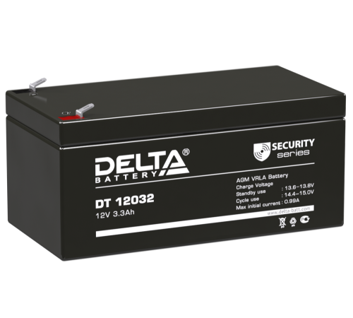 DELTA battery DT 12032 ∙ Аккумулятор 12В 3,3 А∙ч