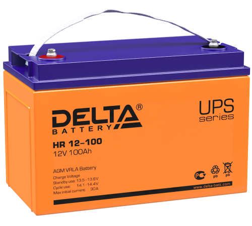 DELTA battery HR 12-100 ∙ Аккумулятор 12В 100 А∙ч