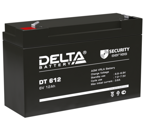 DELTA battery DT 612 ∙ Аккумулятор 6В 12 А∙ч