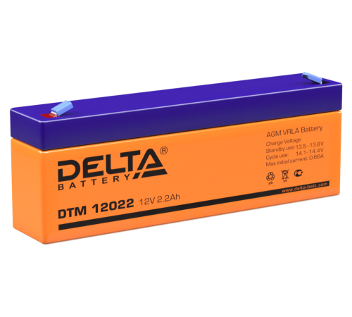 DELTA battery DTM 12022 ∙ Аккумулятор 12В 2,2 А∙ч