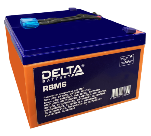 DELTA battery RBM6 ∙ Батарейный модуль 24В 12 А∙ч