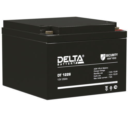 DELTA battery DT 1226 ∙ Аккумулятор 12В 26 А∙ч