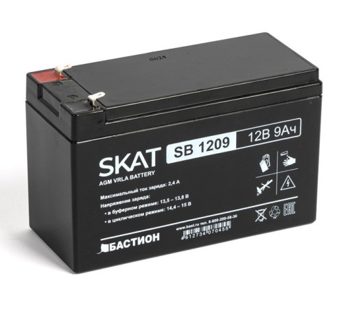 Бастион SKAT SB 1209 ∙ Аккумулятор 12В 9 А∙ч (2540)