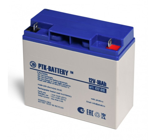 АКБ 12 - 18 ПожТехКабель (PTK-BAT-12-18)