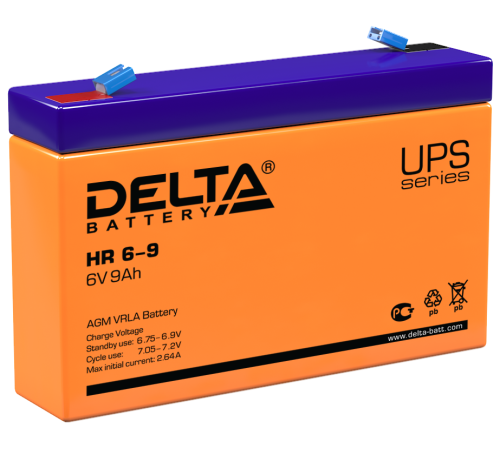 DELTA battery HR 6-9 ∙ Аккумулятор 6В 9 А∙ч