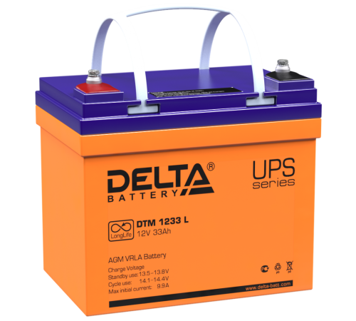 DELTA battery DTM 1233 L ∙ Аккумулятор 12В 33 А∙ч