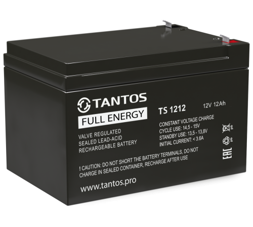 Tantos TS 1212 ∙ Аккумулятор 12В 12 А∙ч