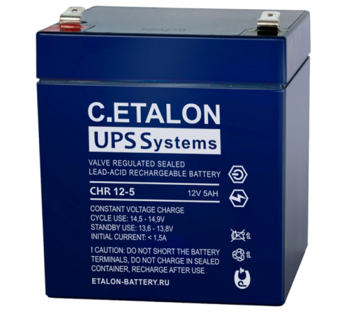 ETALON Battery CHR 12-5 ∙ Аккумулятор 12В 5 А∙ч