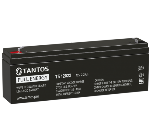 Tantos TS 12022 ∙ Аккумулятор 12В 2,2 А∙ч