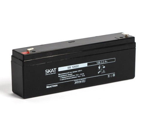Бастион SKAT SB 12022 ∙ Аккумулятор 12В 2.2 А∙ч (2539)