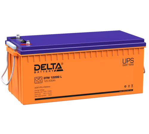 DELTA battery DTM 12200 L ∙ Аккумулятор 12В 200 А∙ч