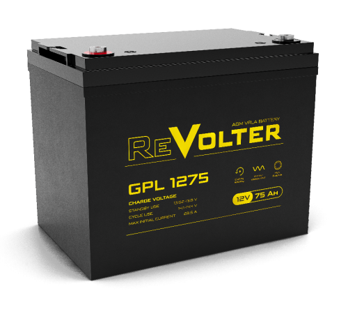 ReVolter GPL 1275 ∙ Аккумулятор 12В 75 А∙ч