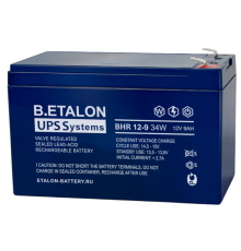 ETALON Battery BHR 12-9 34W ∙ Аккумулятор 12В 9 А∙ч