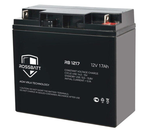 Rossbatt RB 1217 ∙ Аккумулятор 12В 17 А∙ч