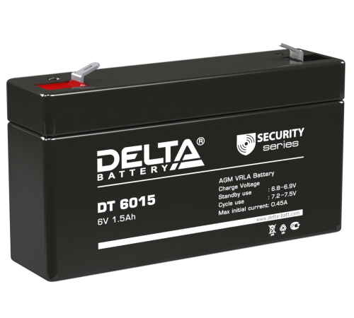DELTA battery DT 6015 ∙ Аккумулятор 6В 1,5 А∙ч