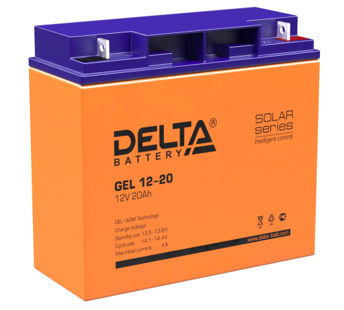DELTA battery GEL 12-20 ∙ Аккумулятор 12В 20 А∙ч
