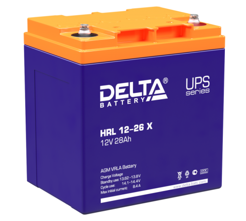 DELTA battery HRL 12-26 Х ∙ Аккумулятор 12В 28 А∙ч