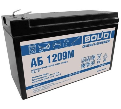 Болид АБ 1209М ∙ Аккумулятор 12В 9 А∙ч
