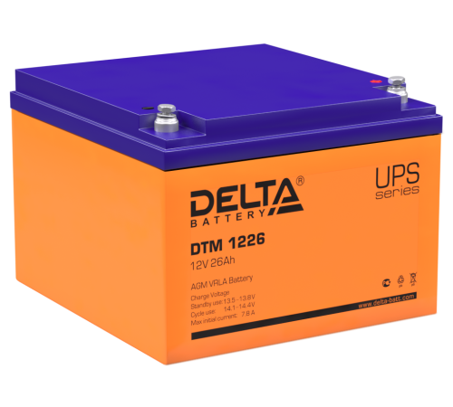 DELTA battery DTM 1226 ∙ Аккумулятор 12В 26 А∙ч