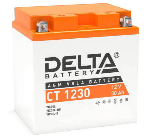 DELTA battery CT 1230 ∙ Аккумулятор 12В 30 А∙ч