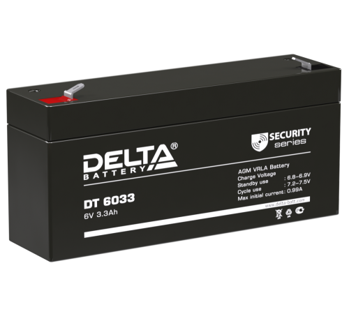DELTA battery DT 6033 ∙ Аккумулятор 6В 3,3 А∙ч