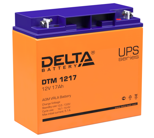 DELTA battery DTM 1217 ∙ Аккумулятор 12В 17 А∙ч