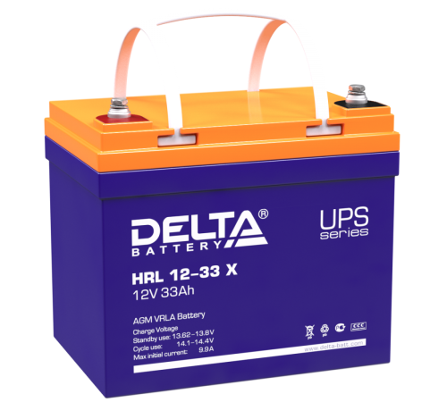 DELTA battery HRL 12-33 Х ∙ Аккумулятор 12В 33 А∙ч