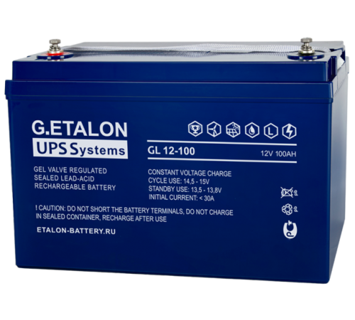 ETALON Battery GL 12-100 ∙ Аккумулятор 12В 100 А∙ч