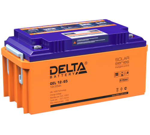 DELTA battery GEL 12-65 ∙ Аккумулятор 12В 65 А∙ч