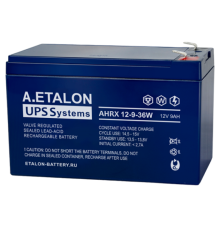 ETALON Battery AHRX 12-9-36W ∙ Аккумулятор 12В 9 А∙ч
