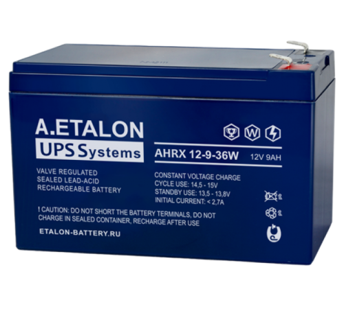 ETALON Battery AHRX 12-9-36W ∙ Аккумулятор 12В 9 А∙ч
