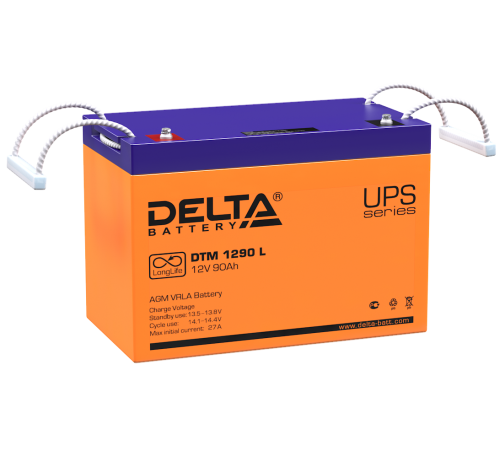 DELTA battery DTM 1290 L ∙ Аккумулятор 12В 90 А∙ч