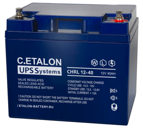 ETALON Battery CHRL 12-40 ∙ Аккумулятор 12В 40 А∙ч