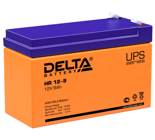 DELTA battery HR 12-9 ∙ Аккумулятор 12В 9 А∙ч