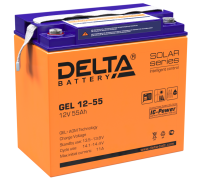 DELTA battery GEL 12-55 ∙ Аккумулятор 12В 55 А∙ч