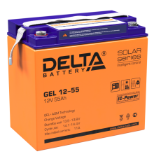 DELTA battery GEL 12-55 ∙ Аккумулятор 12В 55 А∙ч