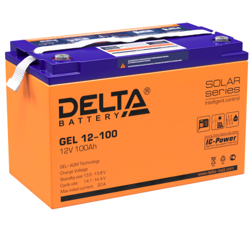DELTA battery GEL 12-100 ∙ Аккумулятор 12В 100 А∙ч
