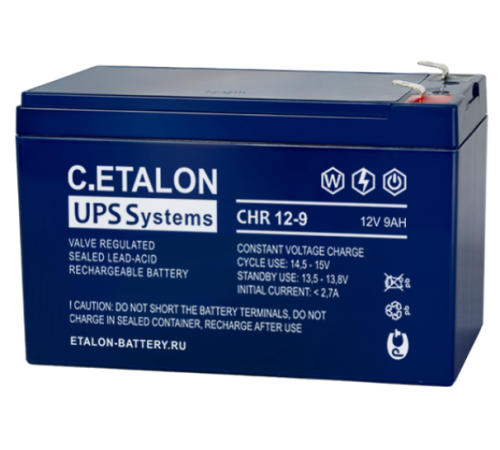 ETALON Battery CHR 12-9 ∙ Аккумулятор 12В 9 А∙ч
