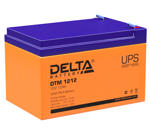 DELTA battery DTM 1212 ∙ Аккумулятор 12В 12 А∙ч