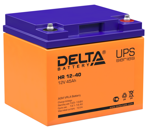 DELTA battery HR 12-40 ∙ Аккумулятор 12В 45 А∙ч